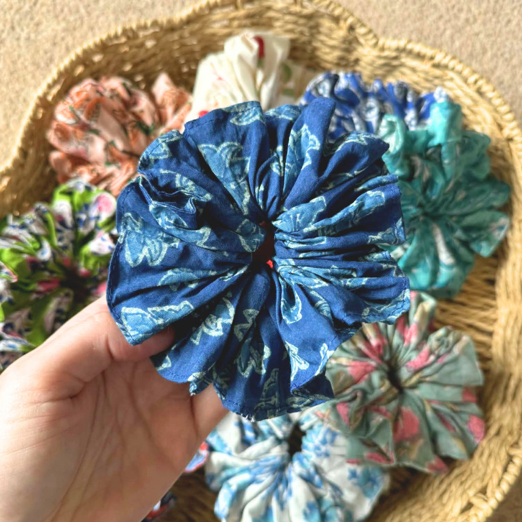 Block Printed Scrunchie