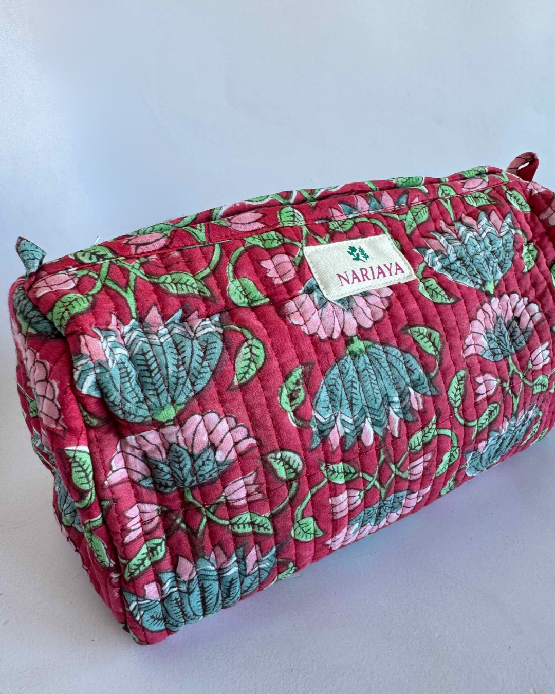 Bloc Printed Cotton Wash Bags
