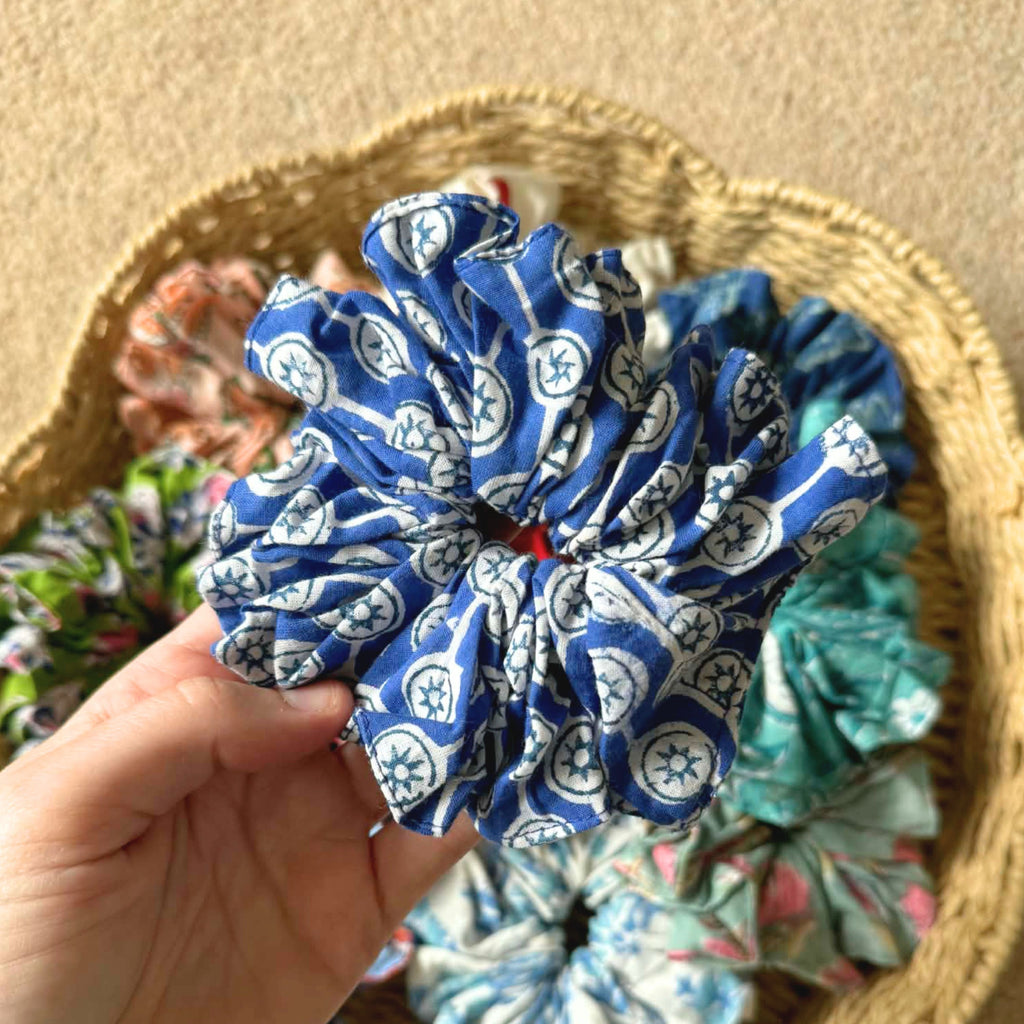 Block Printed Scrunchie