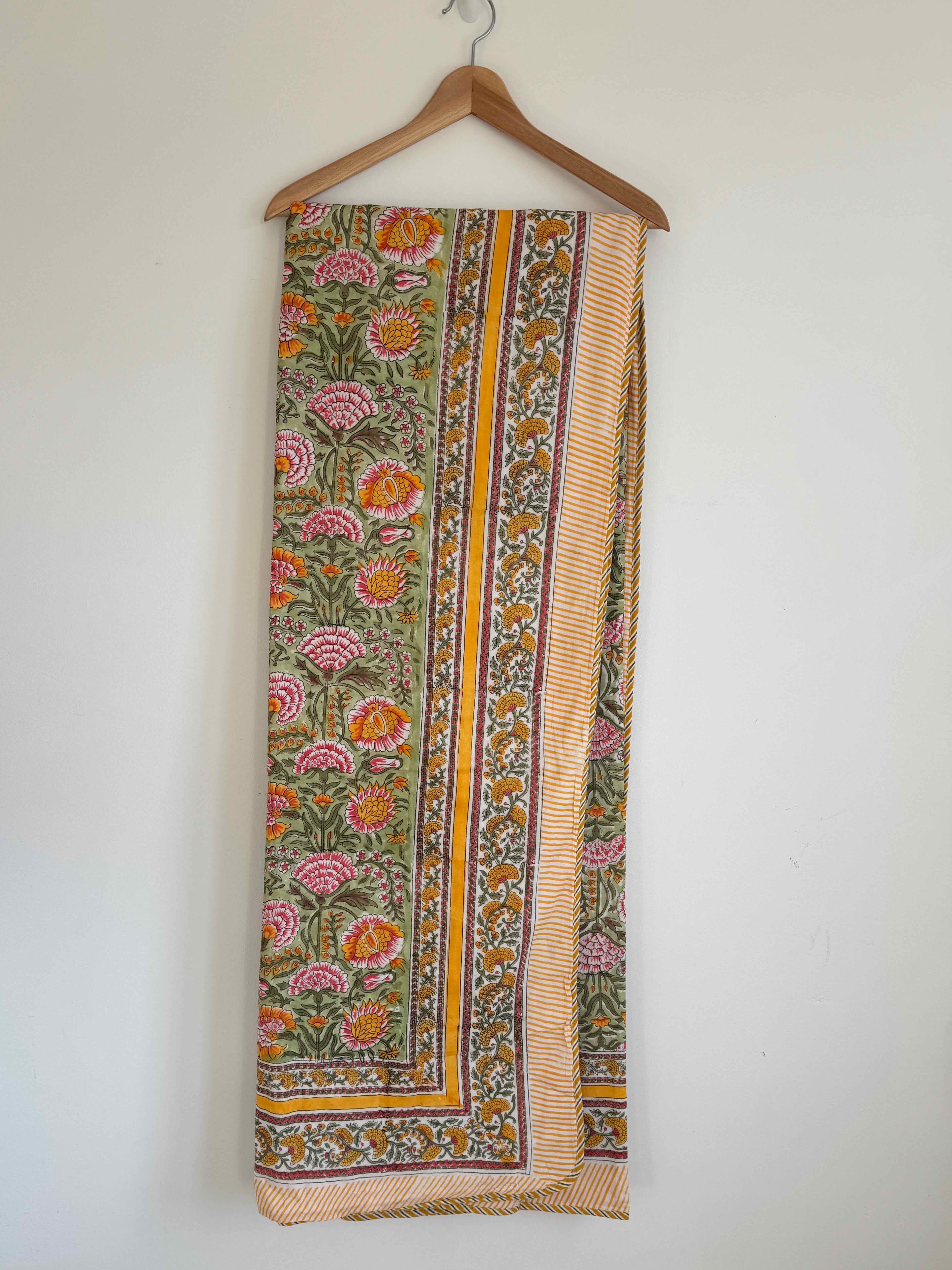 Amber Garden Cotton Quilt - 170 x 220cm