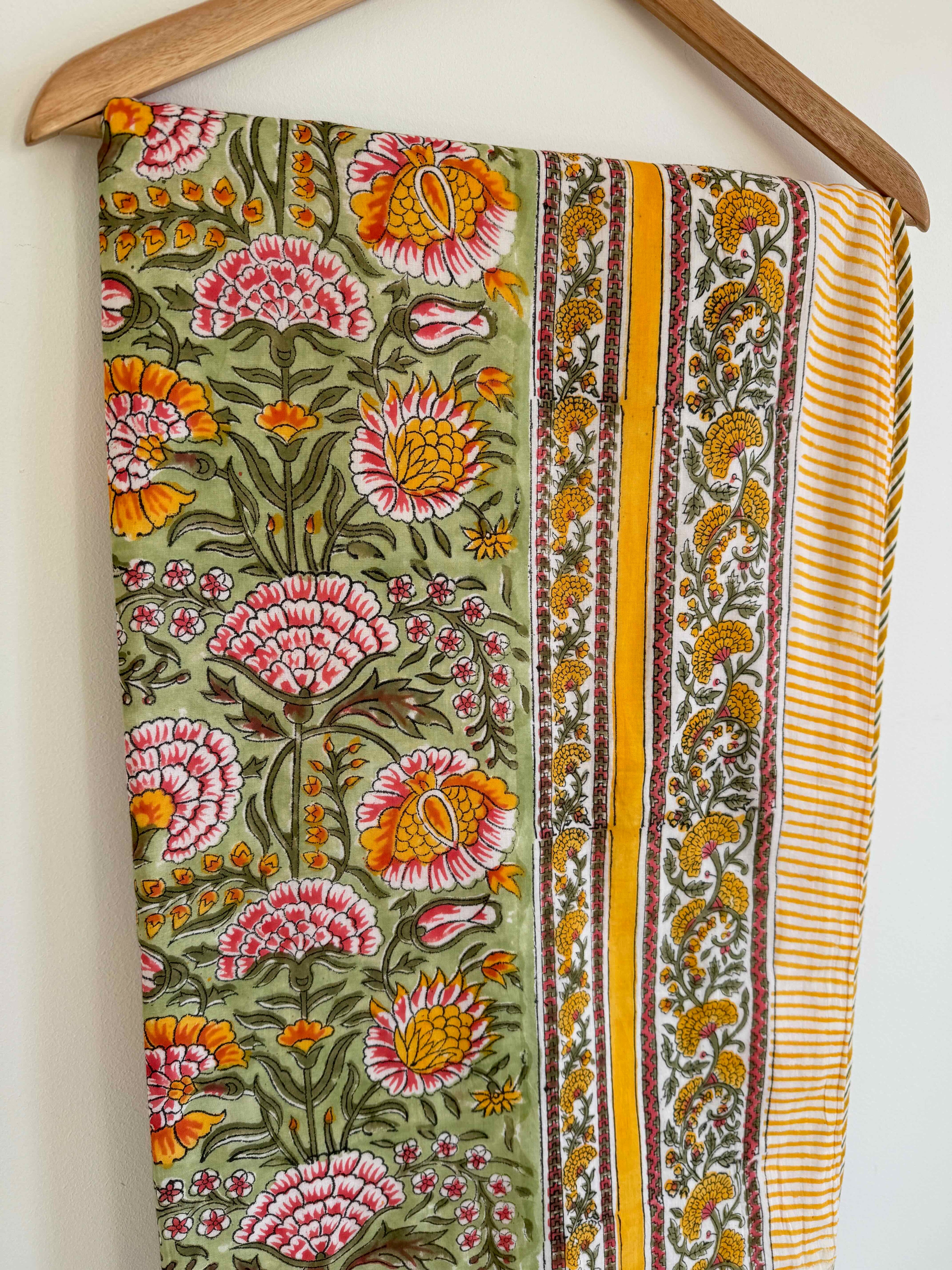Amber Garden Cotton Quilt - 170 x 220cm