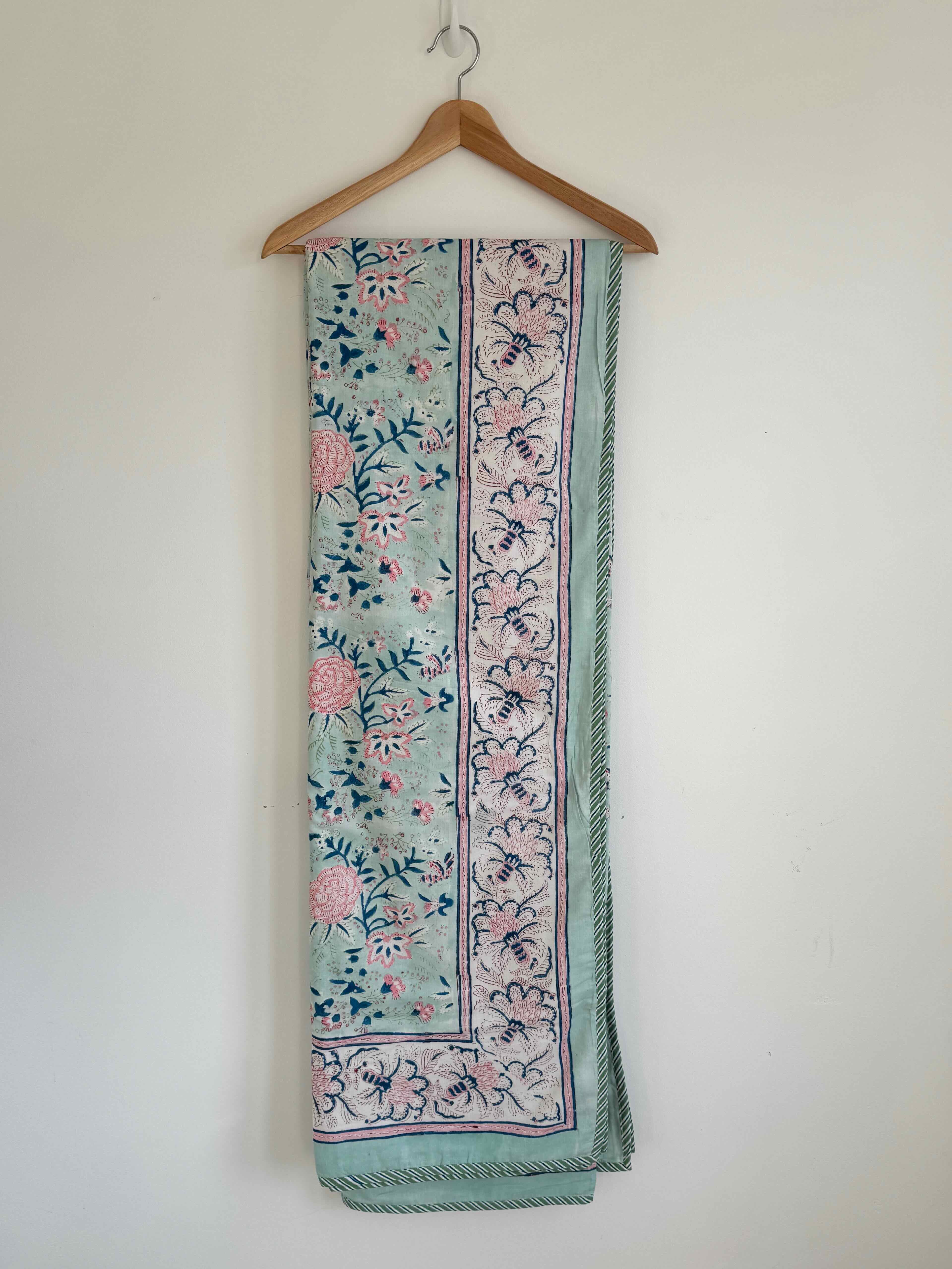 Blush Garden Cotton Quilt - 170 x 220cm