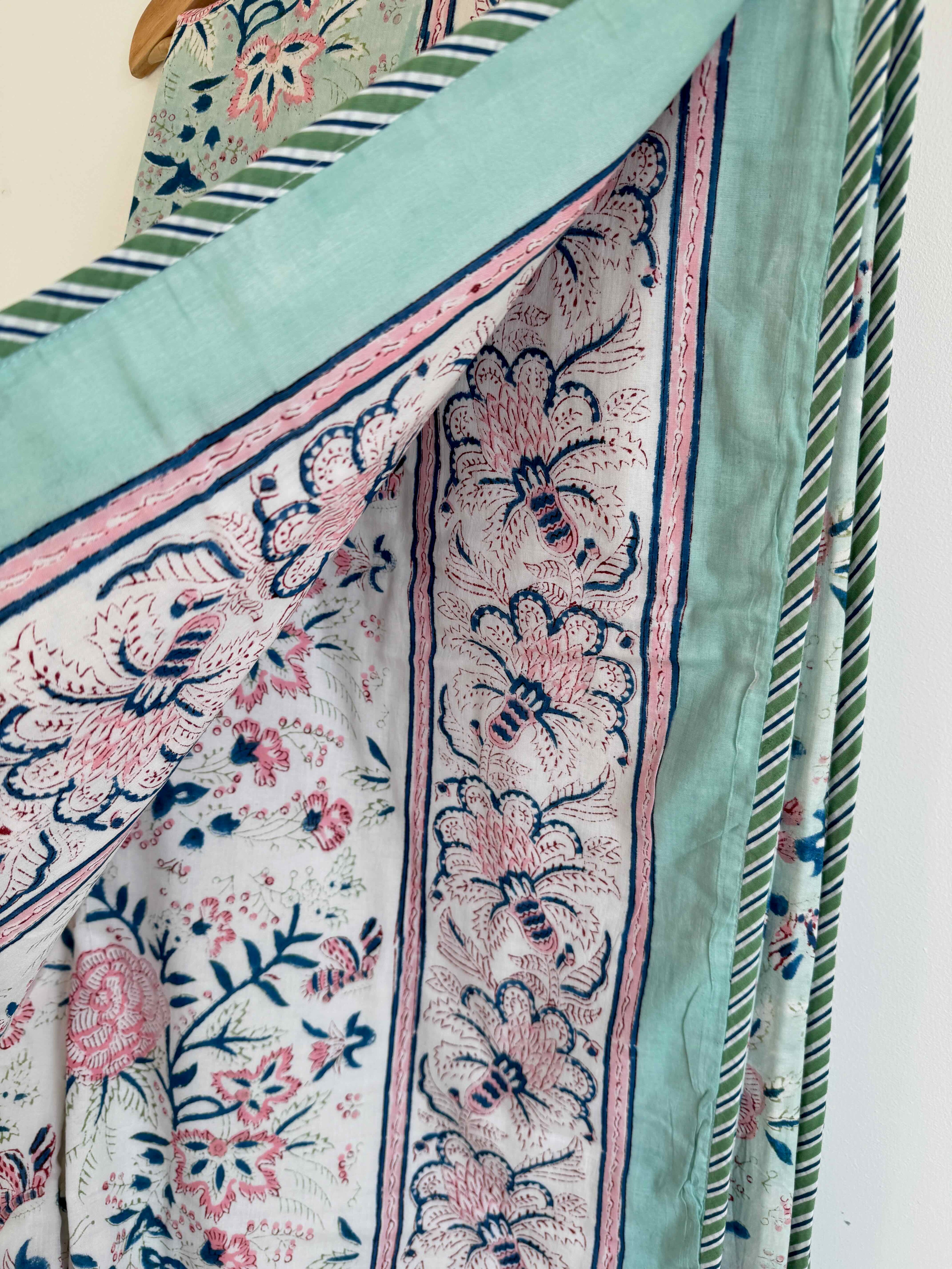 Blush Garden Cotton Quilt - 170 x 220cm