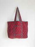 Crimson Lotus Tote Bag