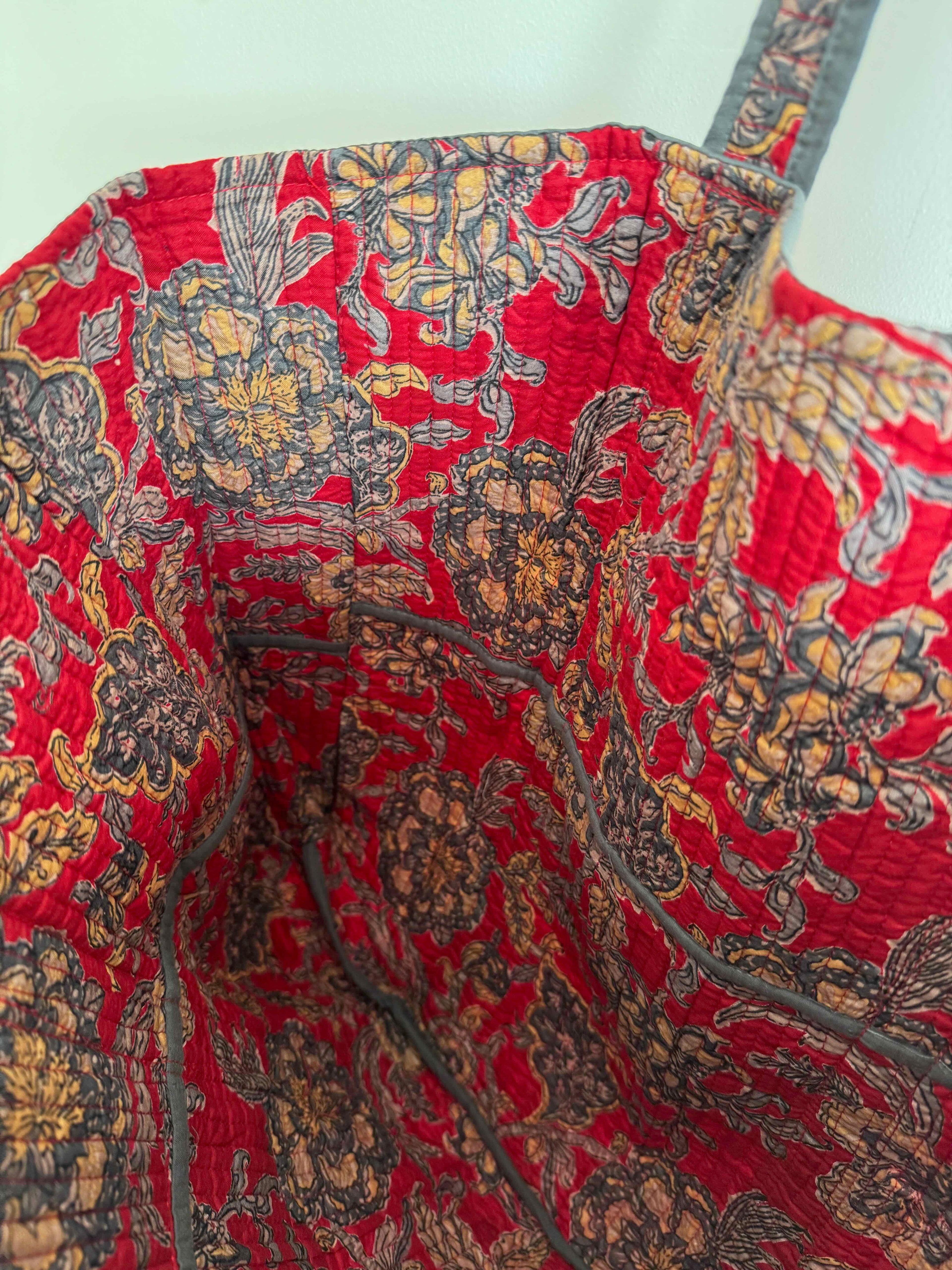 Crimson Lotus Tote Bag