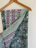 Green Garden Lightweight Cotton Quilt - Double Bed Size