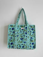 Blue Lagoon Quilted Tote Bag