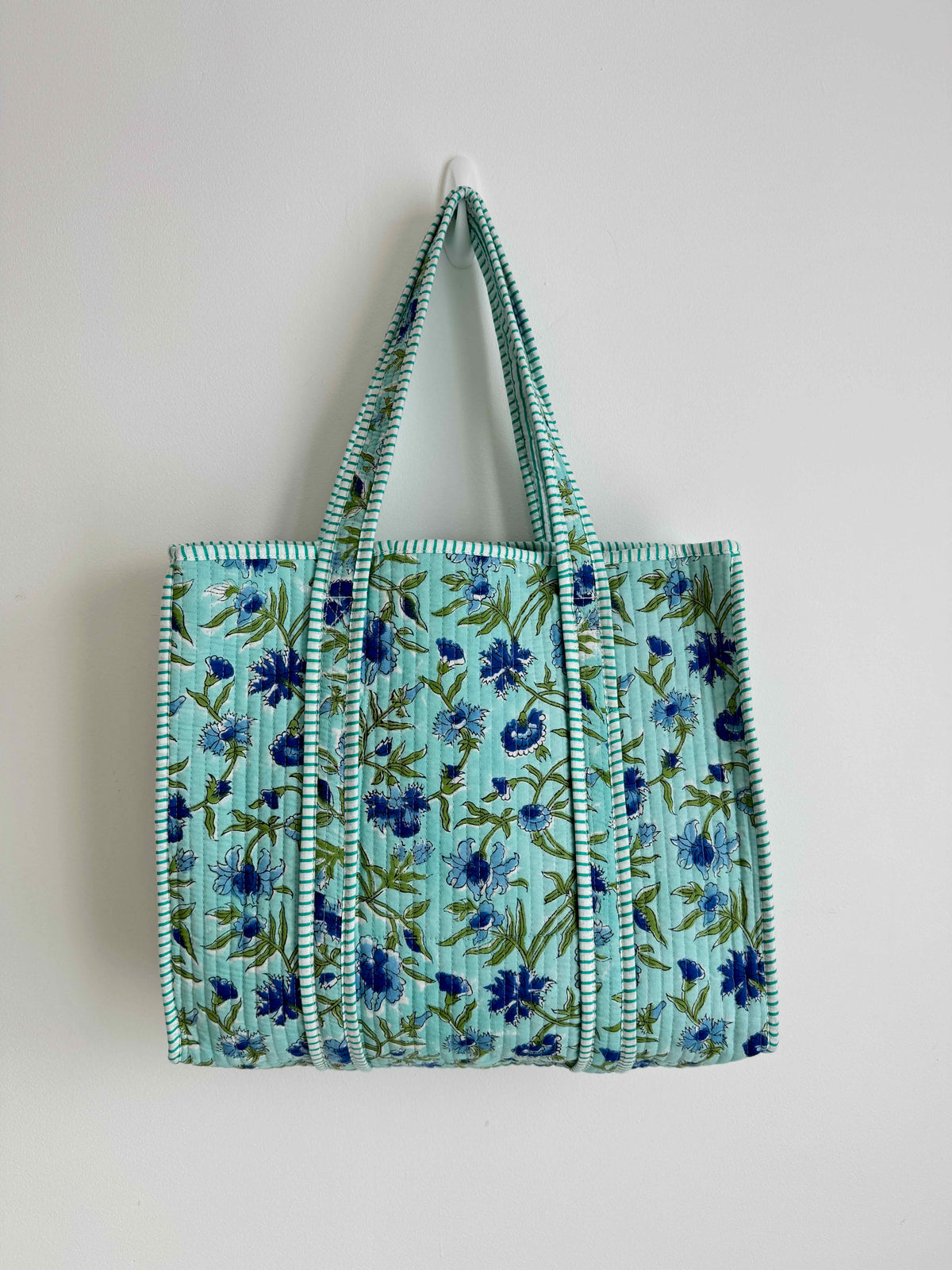 Blue Lagoon Quilted Tote Bag