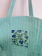 Blue Lagoon Quilted Tote Bag