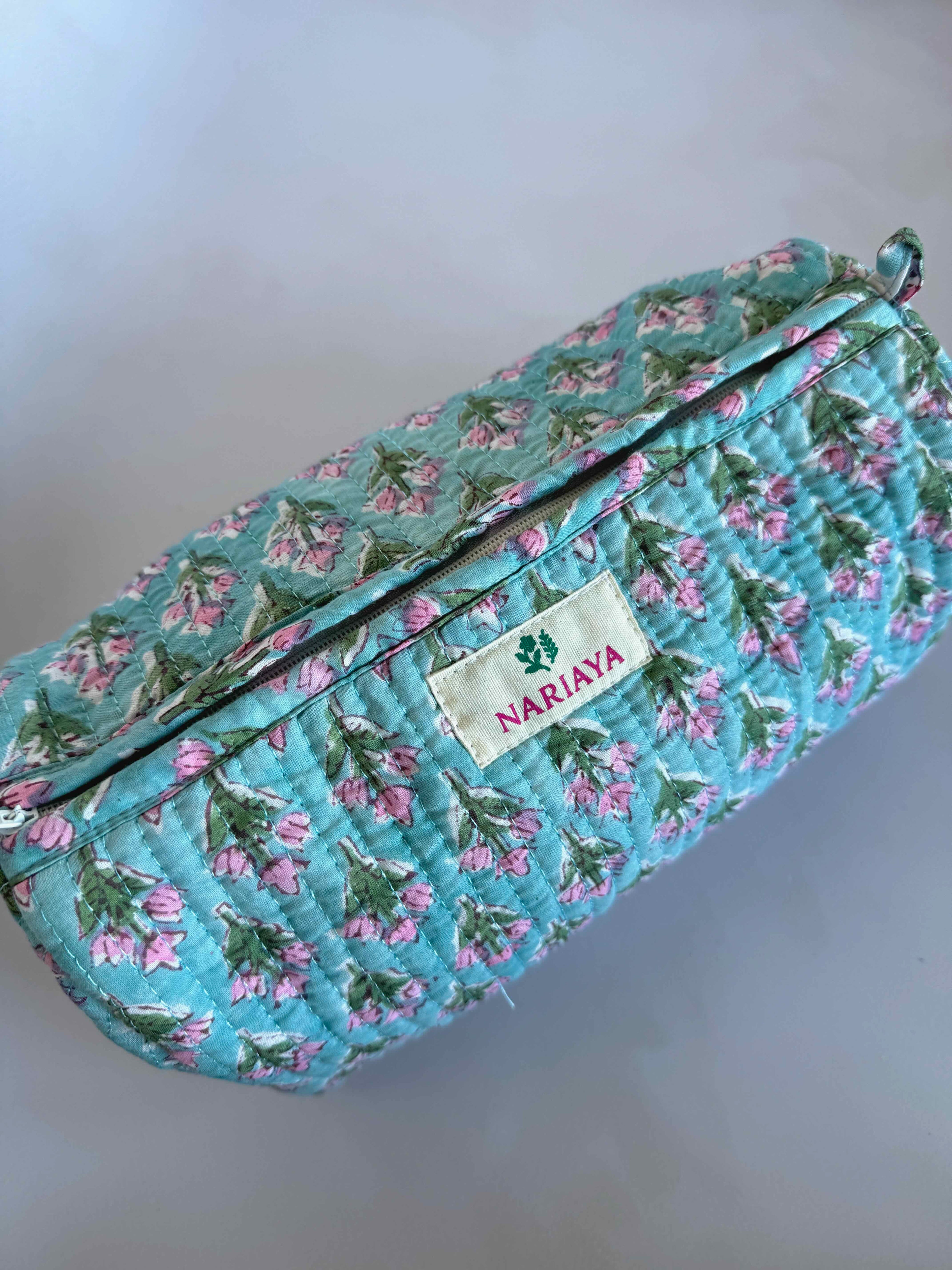 Bloc Printed Cotton Wash Bags