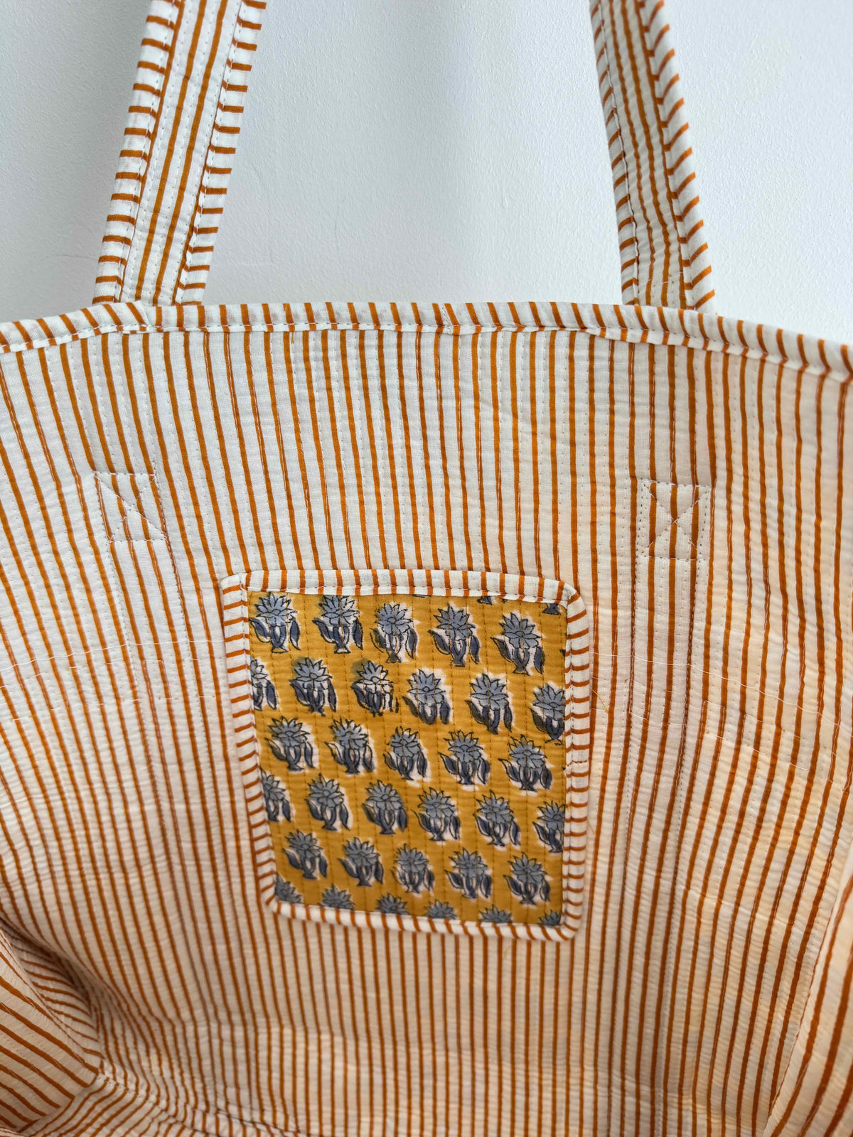 Honey Gold Quilted Tote Bag