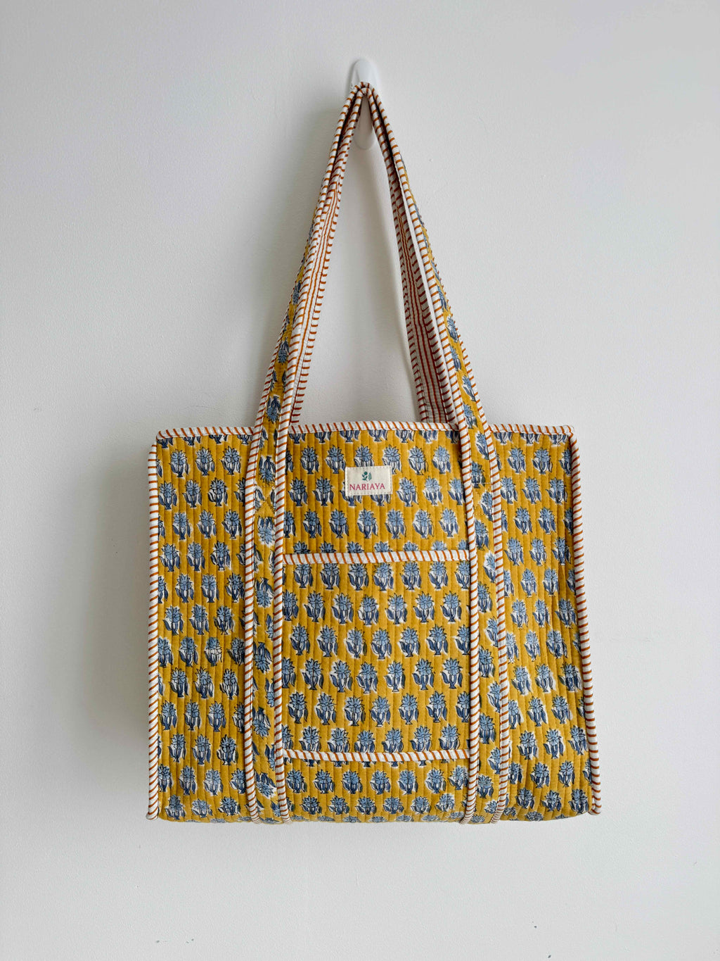 Honey Gold Quilted Tote Bag