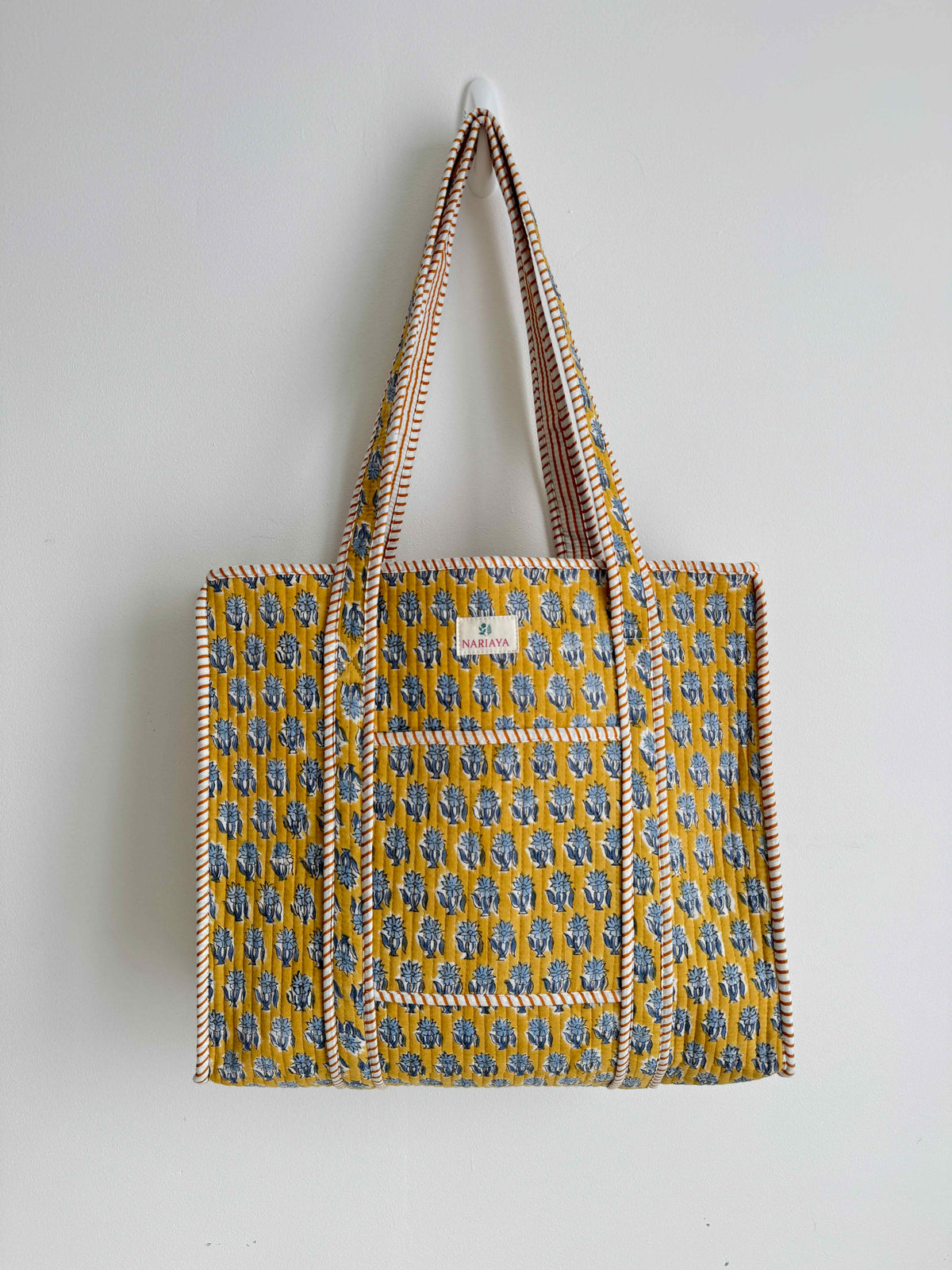 Honey Gold Quilted Tote Bag