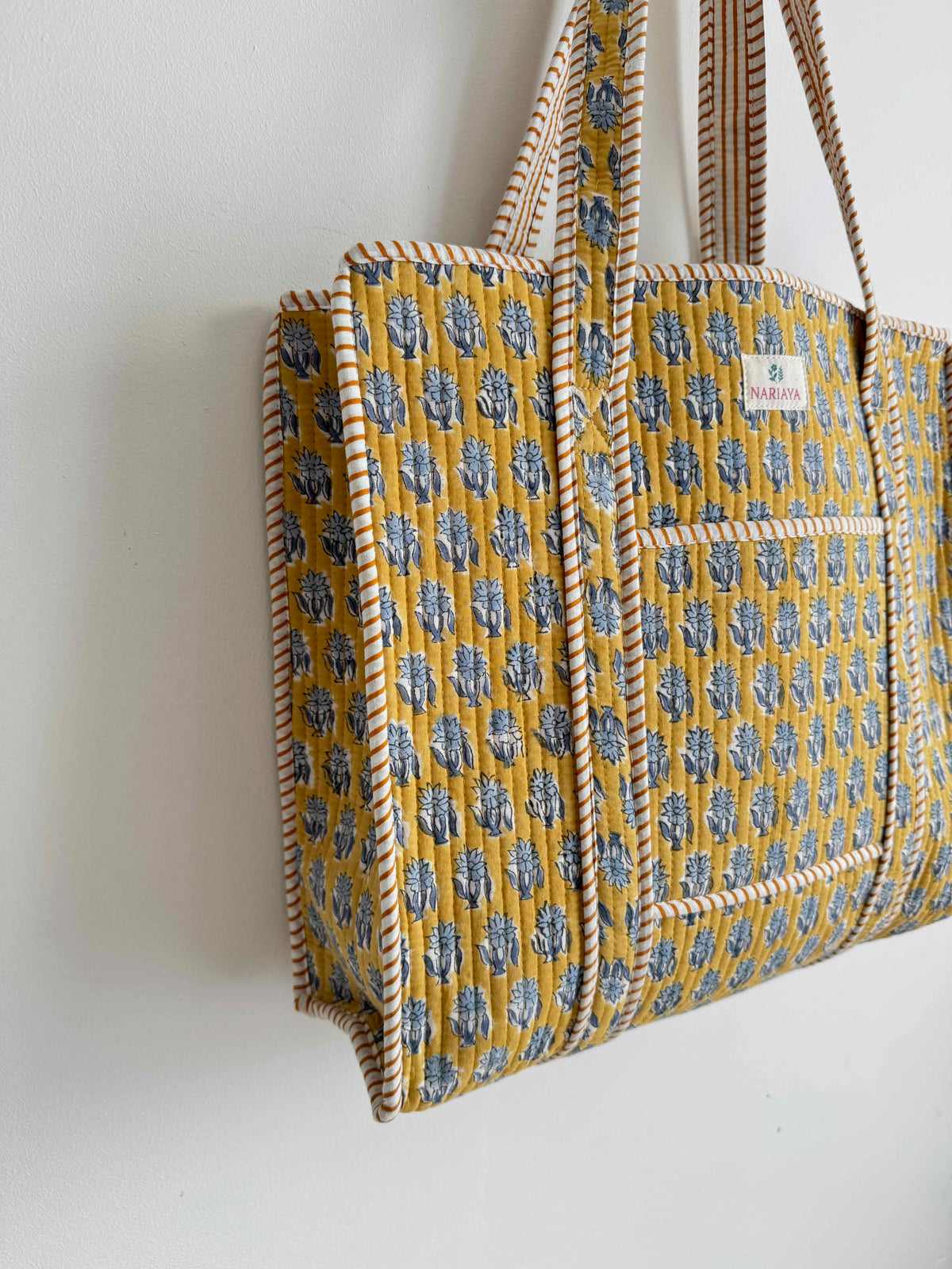 Honey Gold Quilted Tote Bag