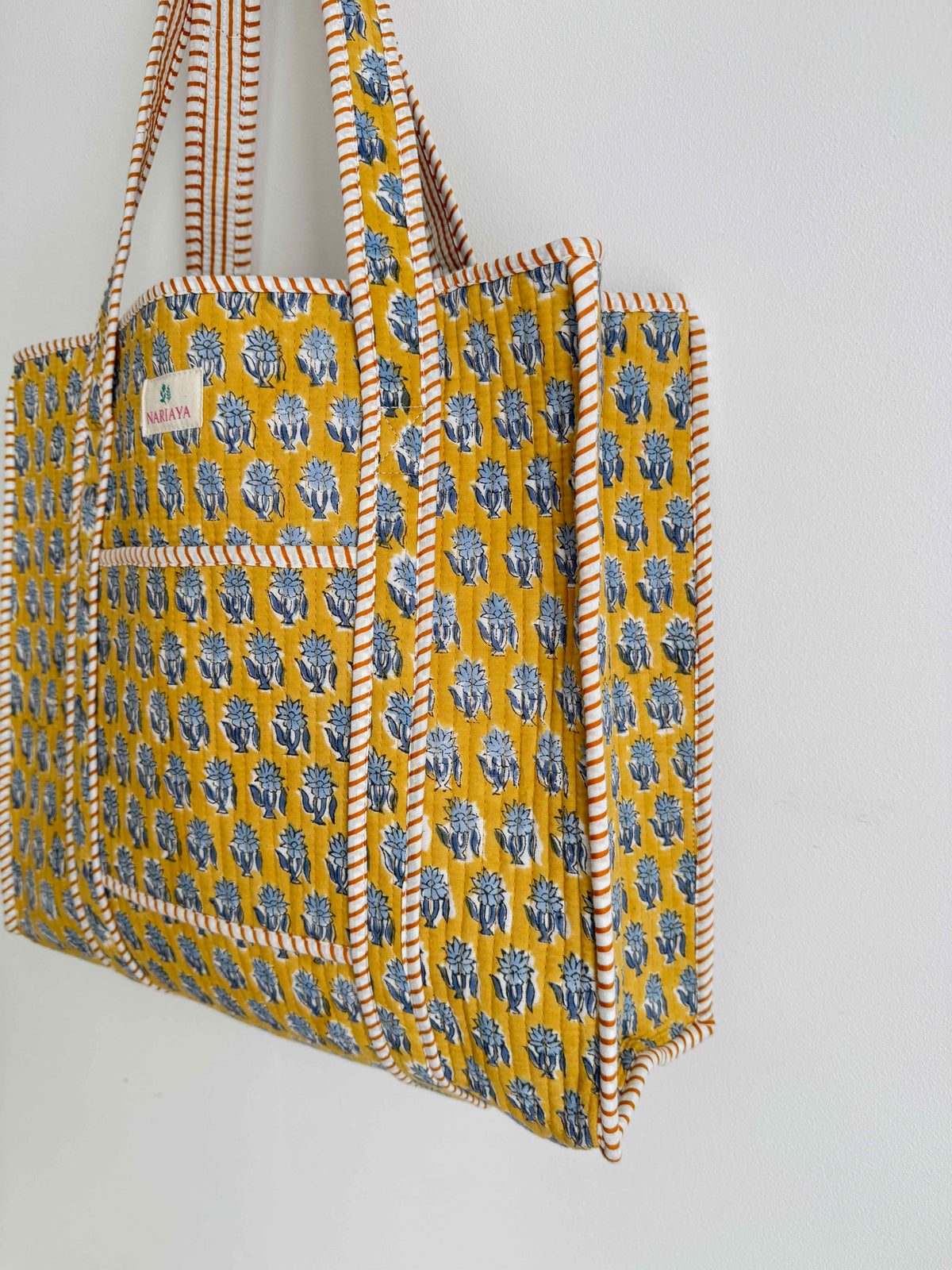 Honey Gold Quilted Tote Bag