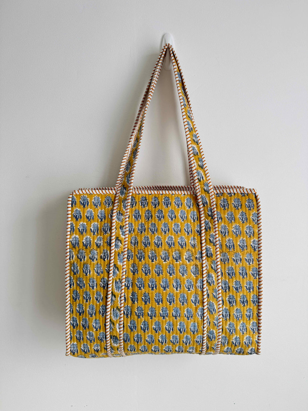 Honey Gold Quilted Tote Bag