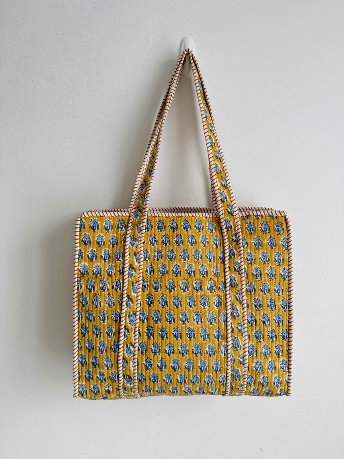 Honey Gold Quilted Tote Bag