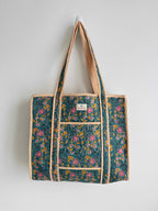 Secret Garden Quilted Tote Bag