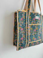 Secret Garden Quilted Tote Bag
