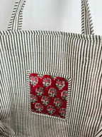 Winter Berry Quilted Tote Bag