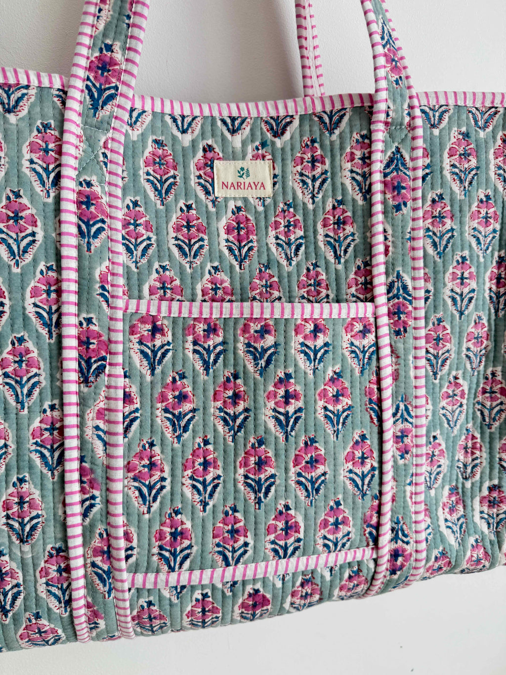 Seaglass Quilted Tote Bag