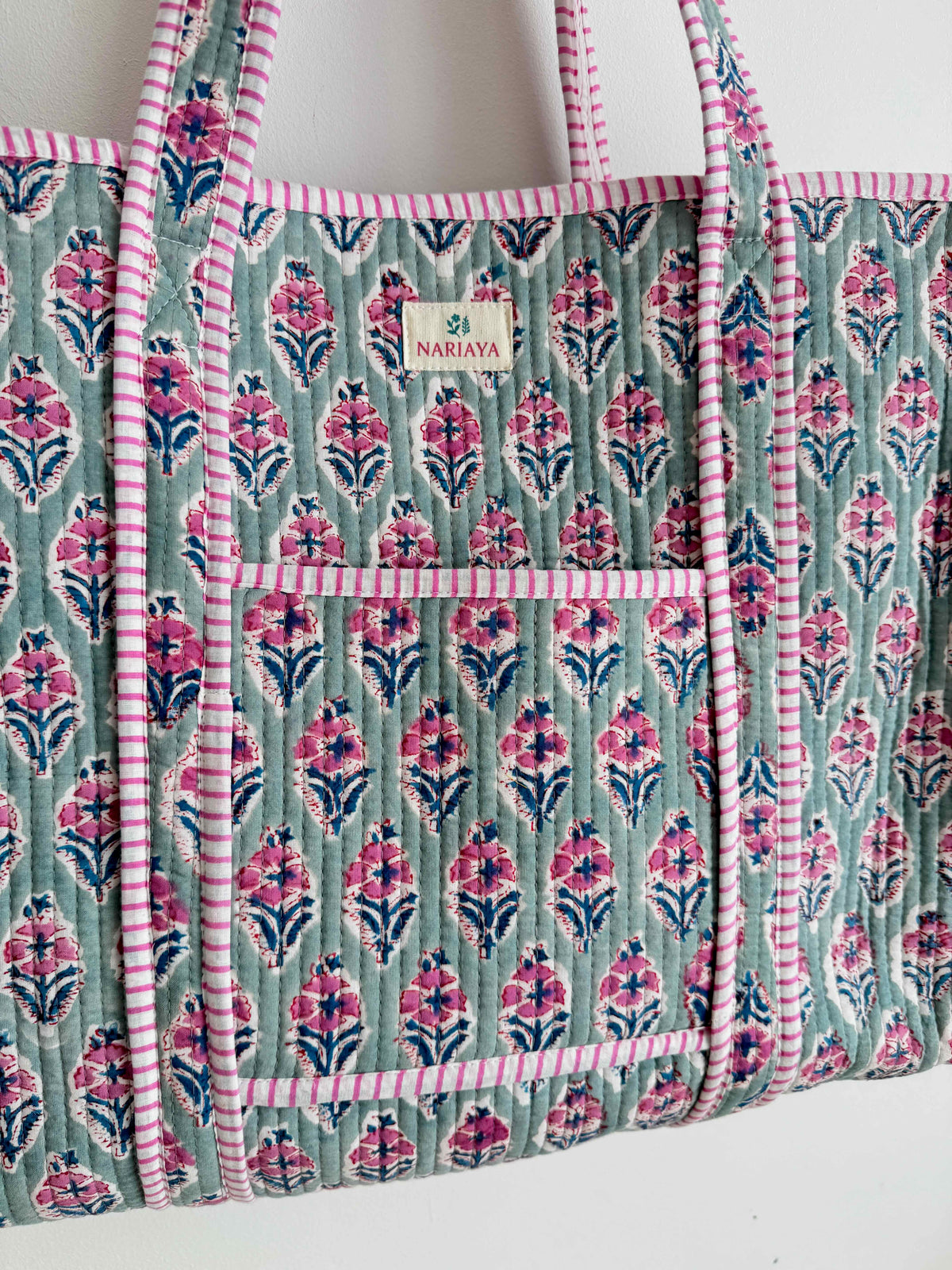 Seaglass Quilted Tote Bag