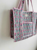 Seaglass Quilted Tote Bag