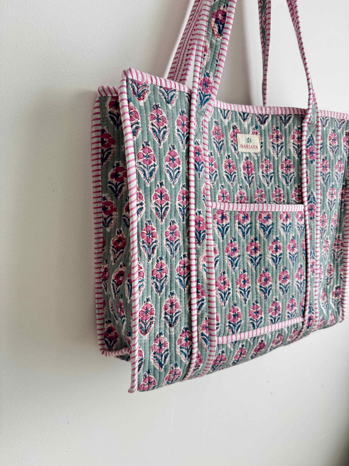 Seaglass Quilted Tote Bag