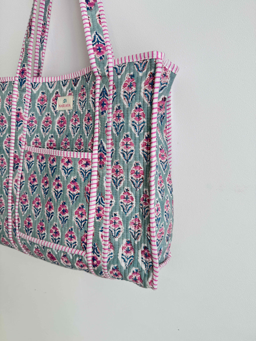 Seaglass Quilted Tote Bag