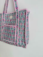 Seaglass Quilted Tote Bag