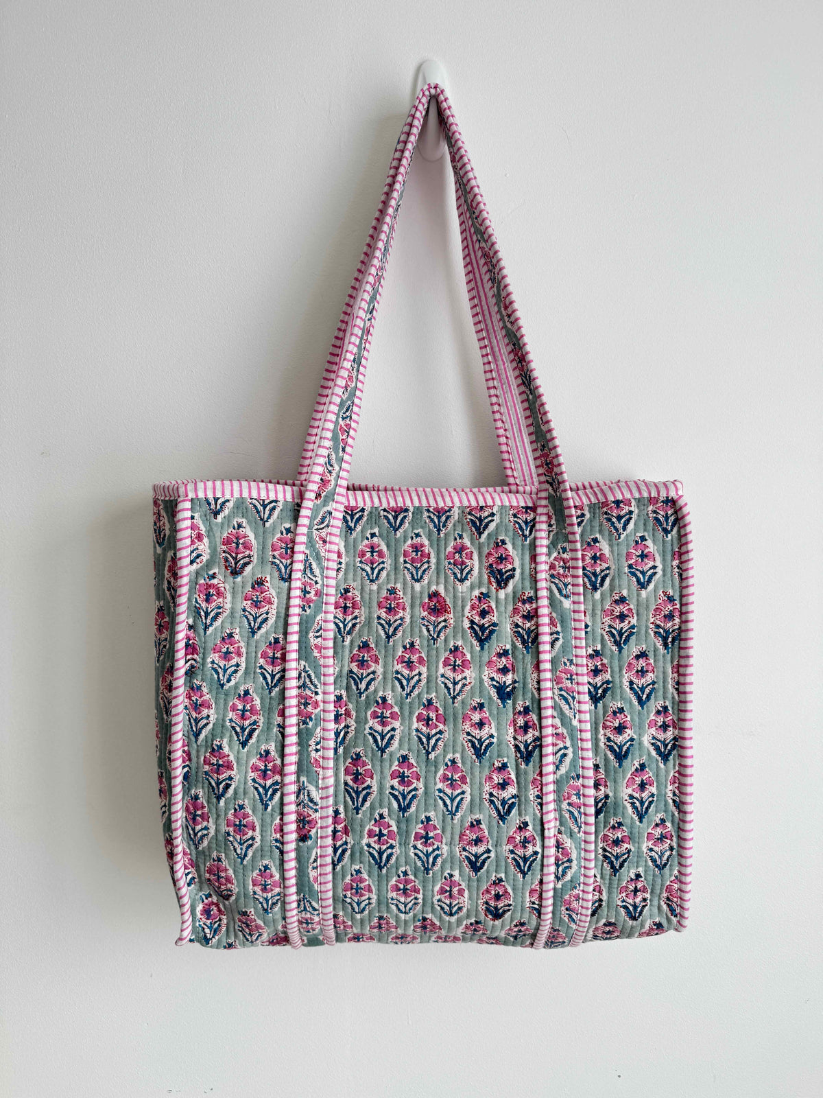 Seaglass Quilted Tote Bag