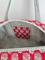 Winter Berry Quilted Duffle Bag