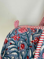 Wild Blue Quilted Duffle Bag