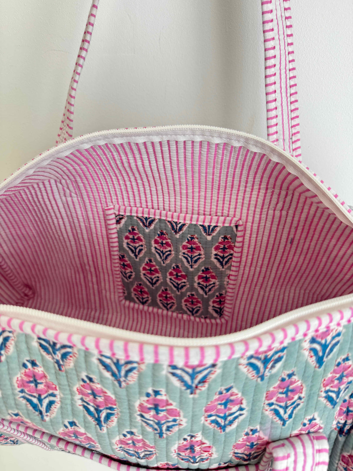 Seaglass Quilted Duffle Bag