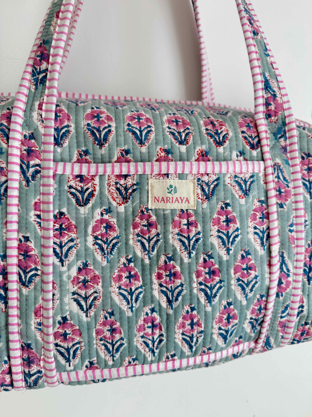 Seaglass Quilted Duffle Bag