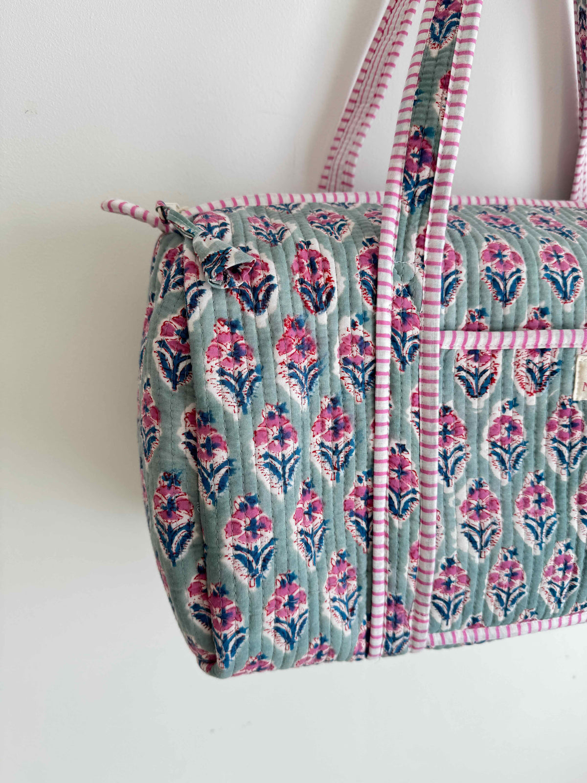 Seaglass Quilted Duffle Bag