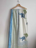 Elephant Lightweight Cotton Quilt - King Bed Size