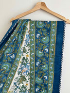 Midnight Garden Lightweight Cotton Quilt - Double Bed Size