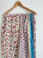 Mini Floral Lightweight Cotton Quilt - King Bed Size