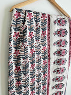 Pink Vines Lightweight Cotton Quilt - King Bed Size