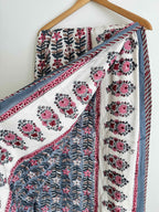 Pink Vines Lightweight Cotton Quilt - King Bed Size