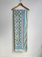 Blue Bloom Cotton Quilt - Double Bed Size