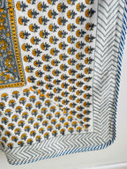 Mustard Lightweight Cotton Quilt - Double Bed Size
