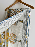 Mustard Lightweight Cotton Quilt - Double Bed Size