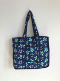 Indigo Daisy Tote Bag