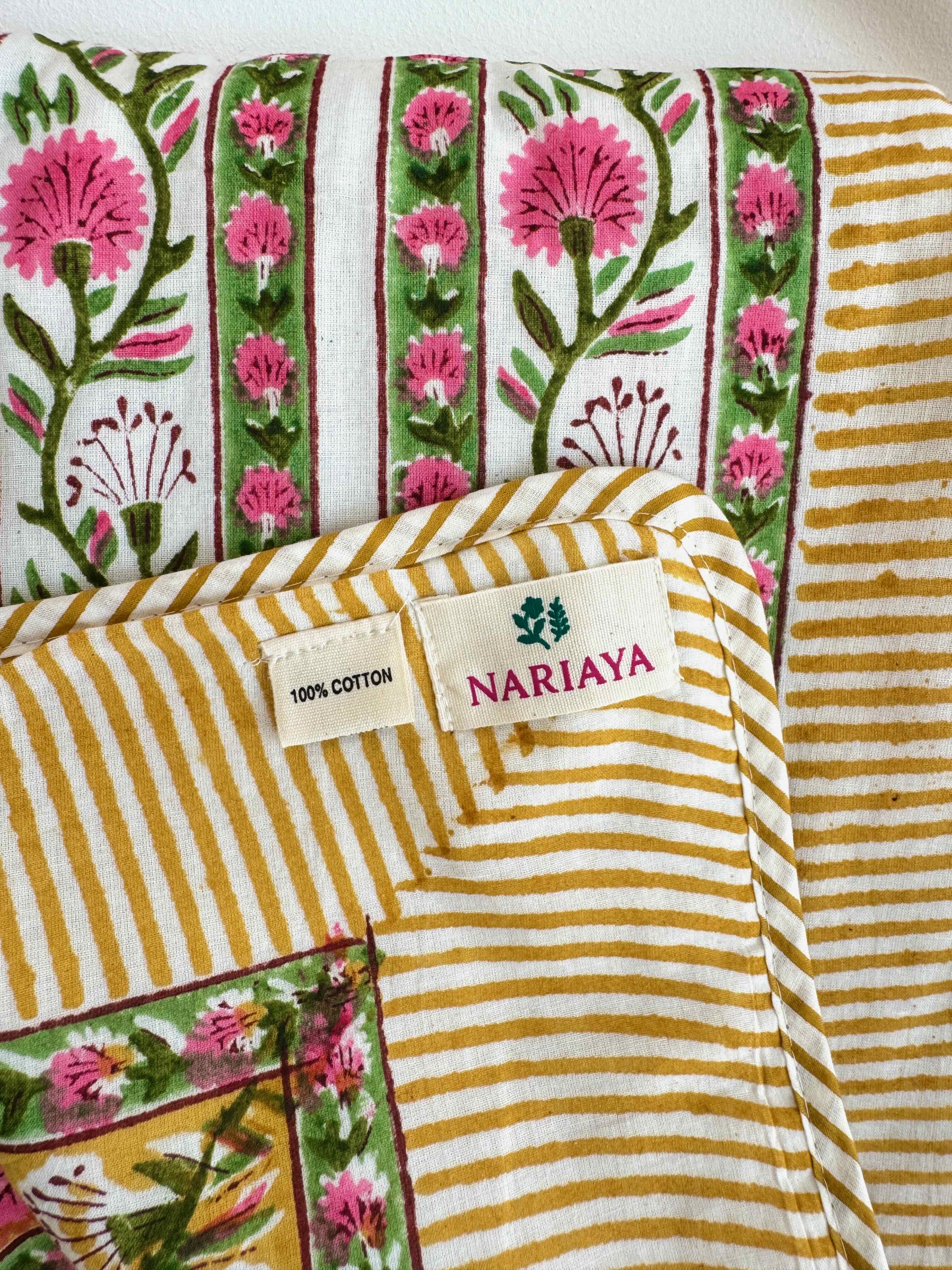 Sun Meadow Cotton Quilt - 170 x 220cm