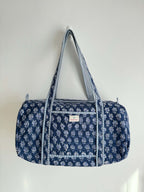 Midnight Quilted Duffle Bag