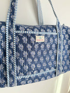 Midnight Quilted Duffle Bag