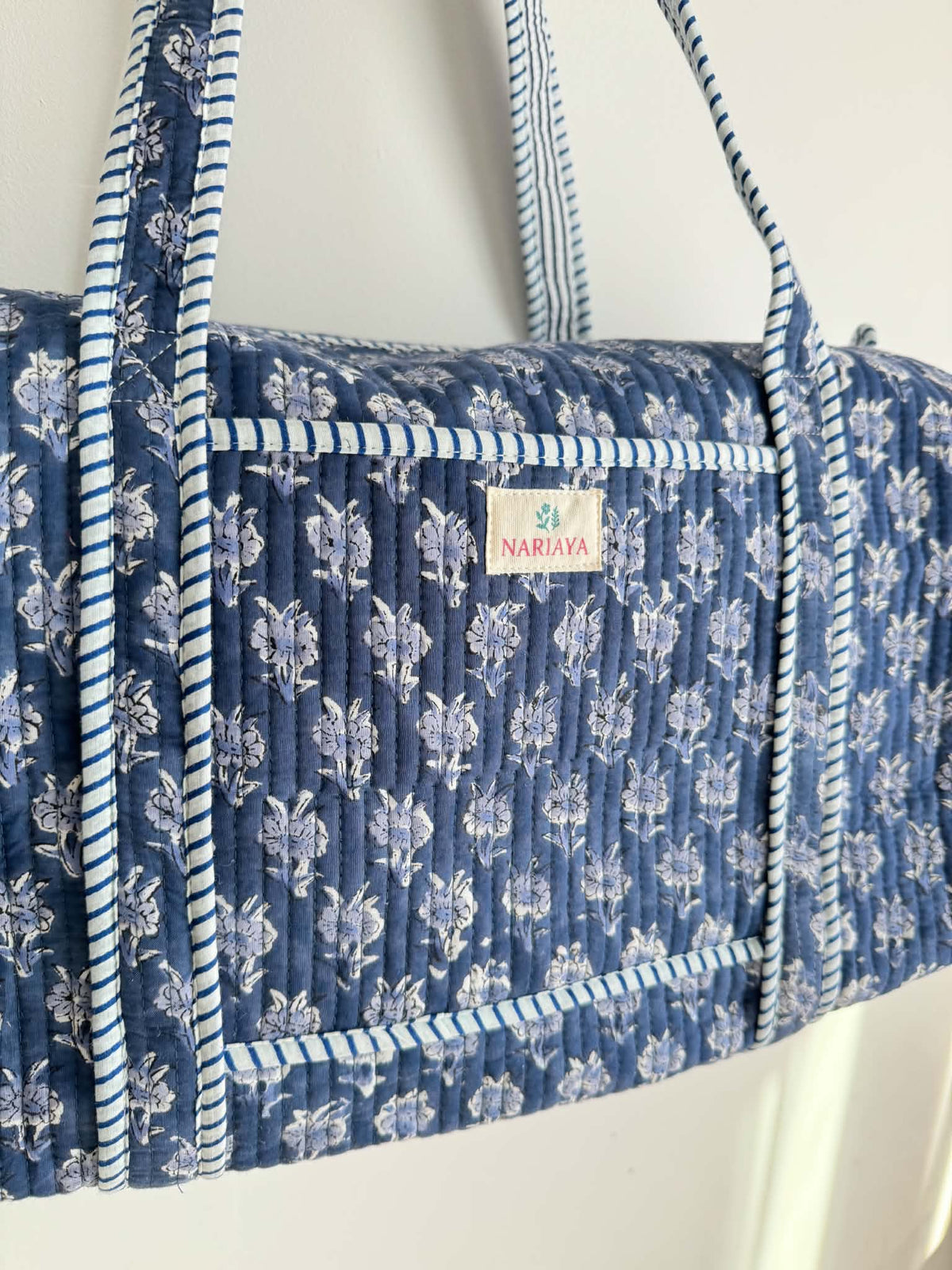 Midnight Quilted Duffle Bag
