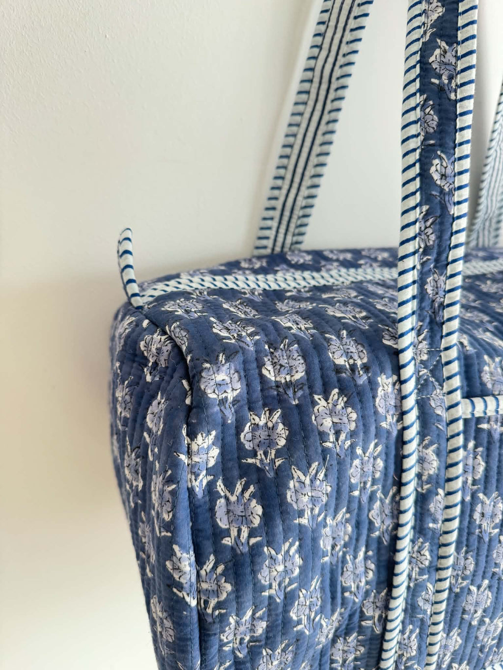 Midnight Quilted Duffle Bag
